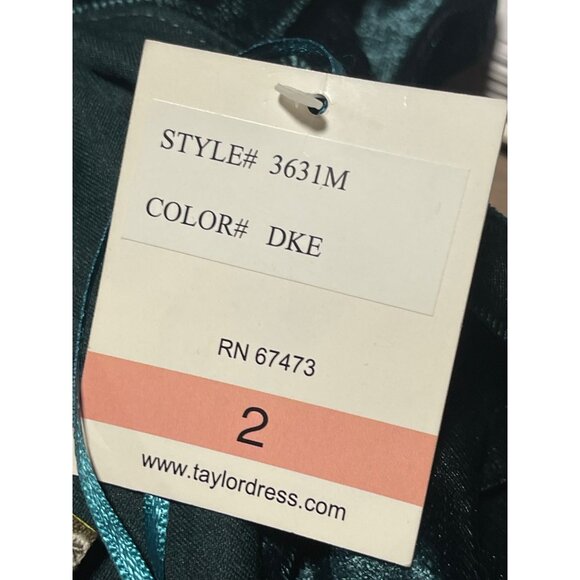 Taylor Womens Dark Green Velvet Maxi Dress Spaghetti Straps Size 2 Holiday Party - Picture 11 of 12